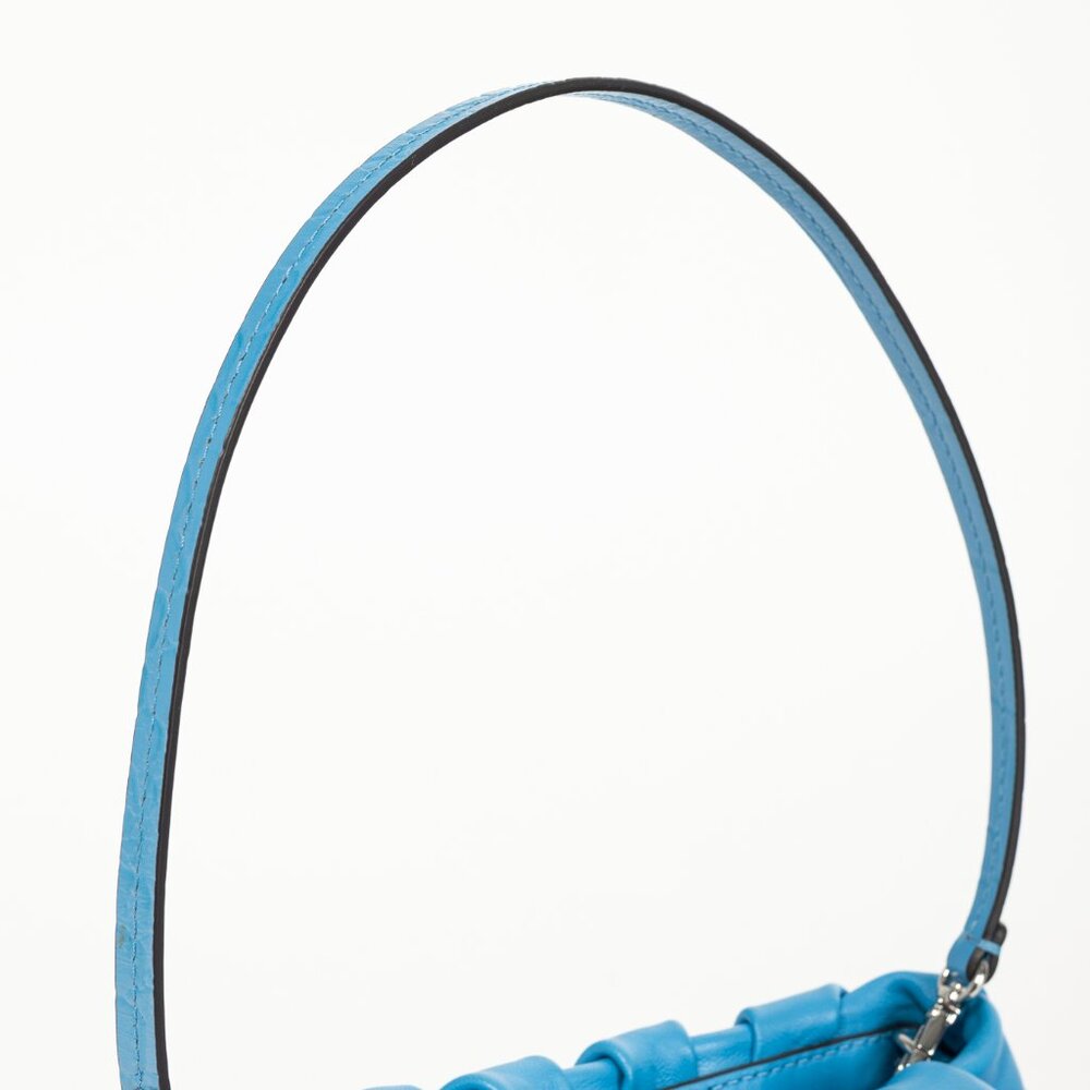 STAUD Bean Marine Ruched-Leather Convertible Mini Bag - Picture 6 of 10